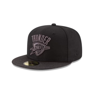 Oklahoma City Thunder Gorra | New Era NBA Shadow Tech 59fifty Fitted Cap Mexico - Negros
